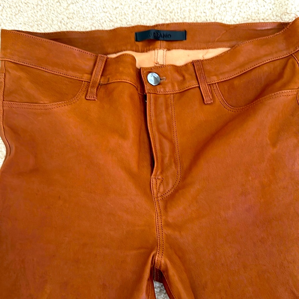 Leather jeans